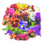 パニカラフルーの花 シール (正面)
