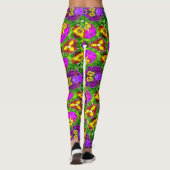 パニカラフルー模様 レギンス (裏面)