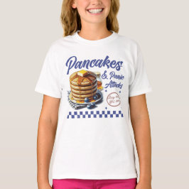 パニケートするパンケーキ メンタルヘルスユーモア Tシャツ