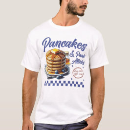 パニケートするパンケーキ メンタルヘルス ユーモア Tシャツ
