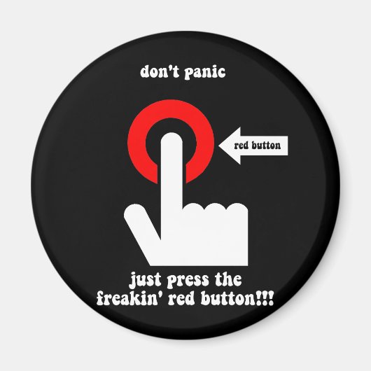 パニックおもしろい マグネット (正面)