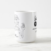 パニックぎみのかわいいキャラクター コーヒーマグカップ (中央)