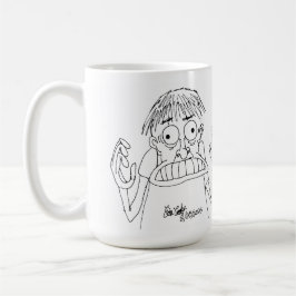 パニックぎみのかわいいキャラクター コーヒーマグカップ