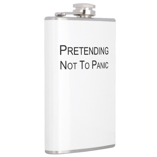 パニックにならないふりをする – お尻フラスコ フラスク (右)