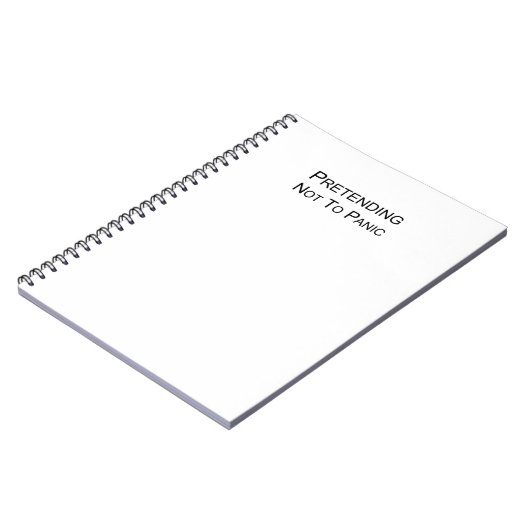 パニックにならないふりをする – 書ダウンする場所 ノートブック (左側)