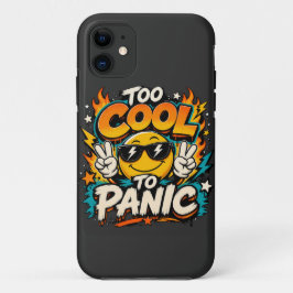 パニックにならないほどクール Funny スマイル グラフィック デザイン iPhone 11 ケース