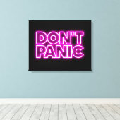 パニックにならない キャンバスプリント (インサイチュ (ウッドフロア))