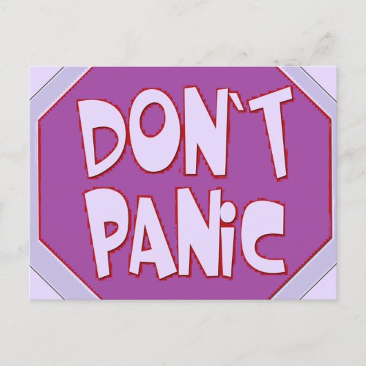 パニックにならない ポストカード (正面)