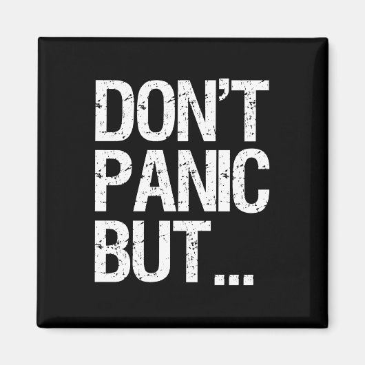 パニックにならない マグネット (正面)