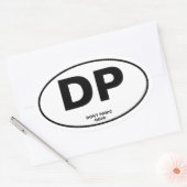 パニックにならない 楕円形シール (封筒)