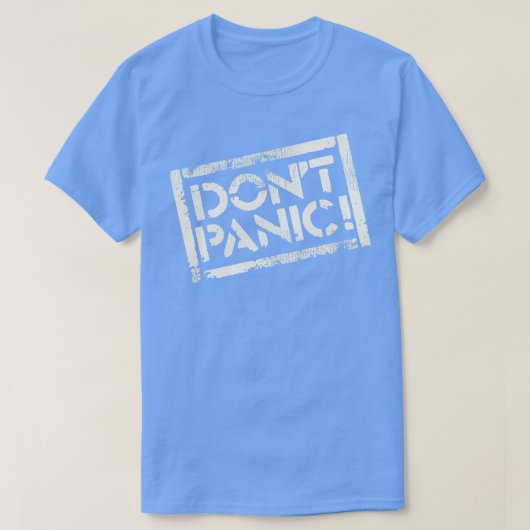 パニックにならない Tシャツ (デザイン正面)