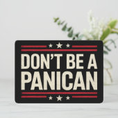 パニックになるな PANICAN パニック 面白い トランプ 招待状 (スタンド正面)