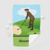 パニックに陥ったダファーが投球 ゴルフタオル (インサイチュ)