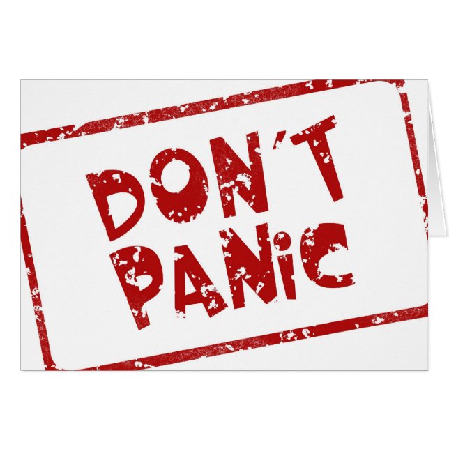 パニックに陥らないで下さい (正面横)