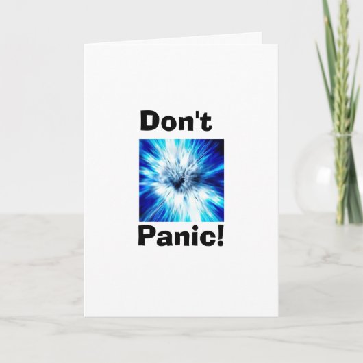 パニックに陥らないで下さい カード (正面)