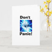 パニックに陥らないで下さい カード (黄色い花)