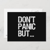 パニックに陥らないで下さい ポストカード (正面/裏面)