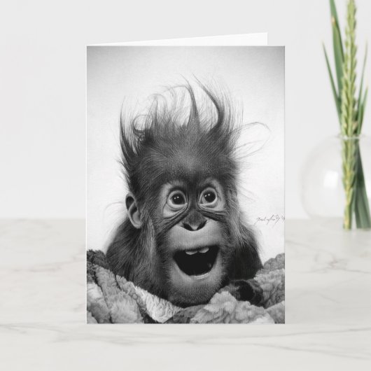 パニックに陥らないで下さい! 挨拶状 カード (正面)