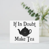 パニックに陥らないで下さい-茶を作って下さい! ポストカード (スタンド正面)