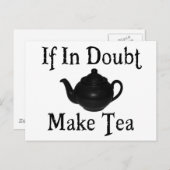 パニックに陥らないで下さい-茶を作って下さい! ポストカード (正面/裏面)