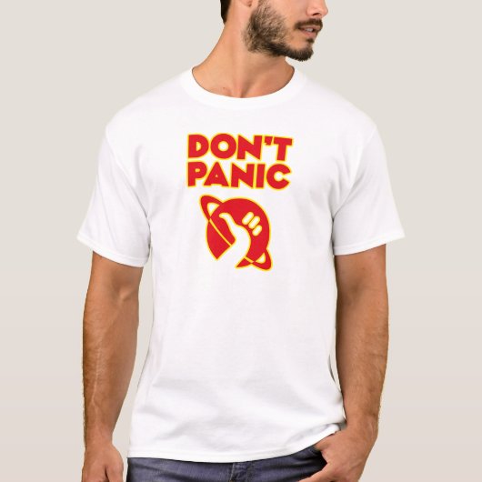 パニックに陥らないで下さい Tシャツ (正面)