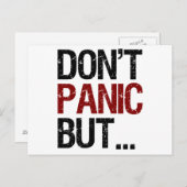 パニックに陥らない ポストカード (正面/裏面)
