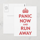 パニックに陥走遠くにる ポストカード (正面/裏面)