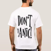パニックを起こさないで Tシャツ (裏面)