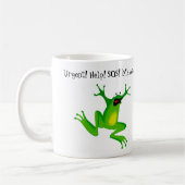 パニックカエルはコーヒーを必要とします コーヒーマグカップ (左)