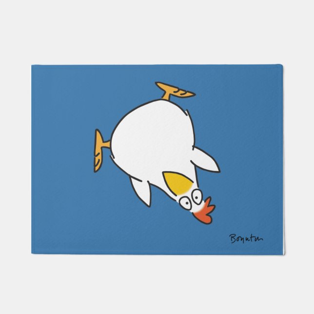 パニックチキンドormatサンドラボイントン ドアマット (正面)