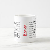 パニックパーソナライズされた障害認識度セラミックマググ コーヒーマグカップ (中央)