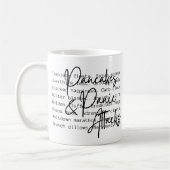 パニックパーソナライズされた障害認識度セラミックマググ コーヒーマグカップ (左)