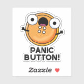 パニックボタンおもしろい裁縫プリン シール (シート)