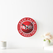 パニックボタンの壁時計 ラウンド壁時計 (ホーム)