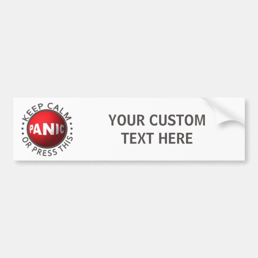 パニックボタンカスタムバンパーステッカー バンパーステッカー (正面)