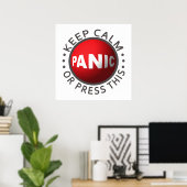 パニックボタンポスター ポスター (ホームオフィス)