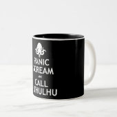 パニック叫びおよび呼出しCthulhu ツートーンマグカップ (正面右)