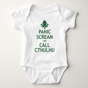 パニック叫びおよび呼出しCthulhu ベビーボディスーツ