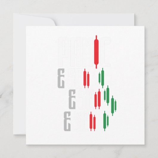 パニック売り株式市場のクラッシュ取引の外国為替ギフト 招待状 (正面)
