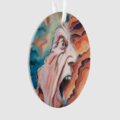 パニック波の油絵 オーナメント (正面)