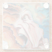 パニック波の油絵 ガラスコースター (裏面)