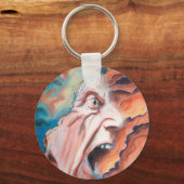 パニック波の油絵 キーホルダー (裏面)