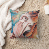 パニック波の油絵 クッション (ブランケット)