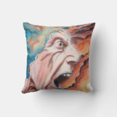 パニック波の油絵 クッション (裏面)