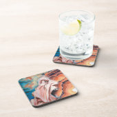 パニック波の油絵 コースター (右側)