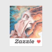 パニック波の油絵 シール (シート)