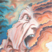 パニック波の油絵 シール (正面)