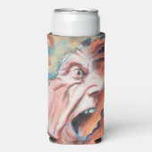 パニック波の油絵 スリム缶クーラー (Seltzer正面)