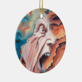 パニック波の油絵 セラミックオーナメント (右)