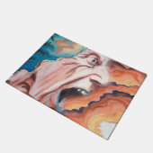 パニック波の油絵 ドアマット (アングル)